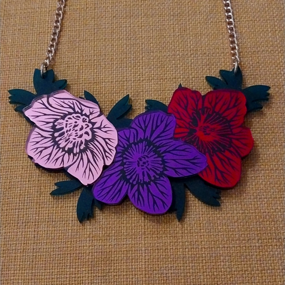 Tatty Devine Floral Statement Necklace